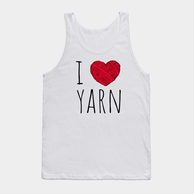 I Heart Yarn Tank Top by inkerdoo